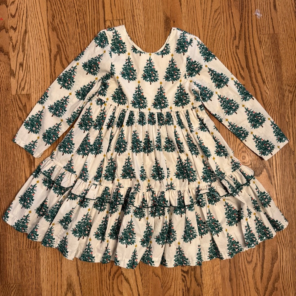 Pink Chicken Girls Spencer Dress - Festive Forest